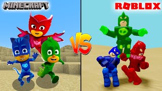 MINECRAFT PJ MASKS VS ROBLOX PJ MASKS - WHICH IS BETTER?