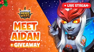 LIVE STREAM: Meet Aidan + Giveaway | Hero Wars