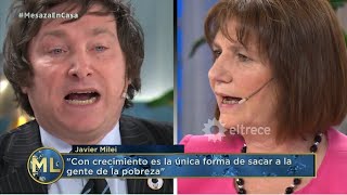 El día que Milei debatió con Bullrich: "Ustedes nos trajeron al kirchnerismo de vuelta" - 03/10/20