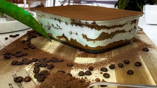 التيراميسو الايطالي بدون بيض، بطريقة سهلة، وفي 5 دقائق، والطعم خيااااال Italian Tiramisu