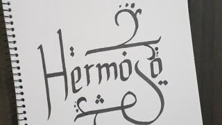 How to Draw a Calligraphy - Hermoso