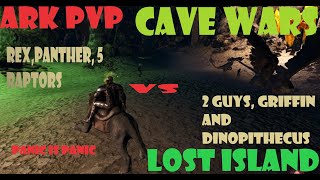 ARK PVP - THAT MOMENT WHEN YOU GOT RAIDED, CAVE DEFEND WENT WRONG! ARK SURVIVAL EVOLVED! LOST ISLAND