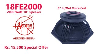 AERONS 18FE2000 2000W Subwoofer (In Hindi)