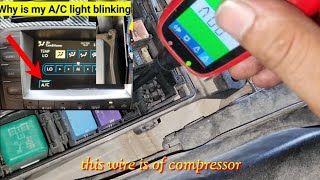 Why is the AC light blinking in my car Toyota Lexus / Fault ECM internal problem