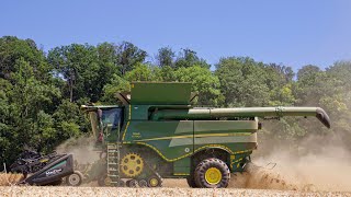 Start Schuss!!! Erbsen Dreschen mit Johndeere 790i