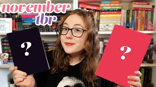 NOVEMBER TBR | thrillers, horror, romance, fantasy...