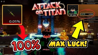 How To Get MAX Luck And EASY Serum In Update 2! | Attack On Titan Revolution