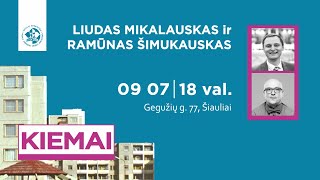 Pokalbis-koncertas „Ko žmonės klausosi?“ su L. Mikalausku ir R. Šimukausku. Su vertimu į gestų kalbą