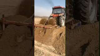 #sand mixing with tractor🚜#youtubeshorts #machinaries #relaxing #satisfying