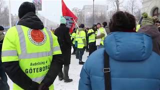 Hamn4an - Demonstration för kollektivavtal och föreningsfrihet - 27/1, Göteborg