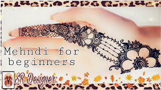 mehndi for beginners (part#6) / very easy/SR Designer