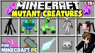 HOW TO DOWNLOAD MUTANT MOBS MOD FOR MINECRAFT PE 1.19+ | MUTUNT CREATURES MOD MINECRAFT PE | 2022!