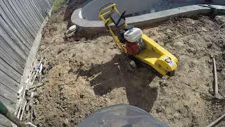 Stump Grinding Behind the Scenes I Stump Grinding by Gas line Fence and Pool I GoPro View