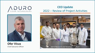 CEO Update 2022 Review of Project Activities