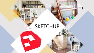 Membuat Desain Gambar semi Tingkat Kamar Sketchup