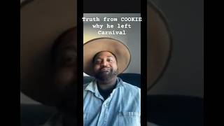 TRUTH FROM COOKIE WHY HE LEFT #rumors #jonathanadams #carnivalcruise #cookie #cruiselife #comeback