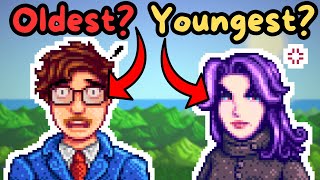 How Old Are The  Bachelor/ettes? || Stardew Valley 1.6 Lore and Theory