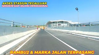 AWAS NYASAR!! Rambu2 Arah Stasiun Tegalluar Dipasang Jelang Operasional Kereta Cepat Jakarta Bandung