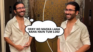 Orry Arrives With A Big SMILE At The Grazia Diwali Bash | Orry & Paps Funny Moments