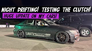 Night Drifting at Sonoma Raceway! Huge Updates on my Cars!