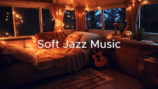 Soft Jazz music for work, study, and relaxation☕Warm bedroom space