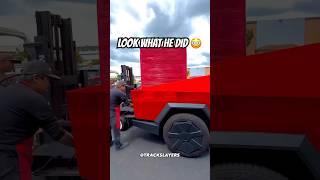 ⚠️ Forklift vs Tesla Cybertruck 😳