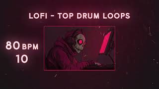 80 BPM Top Drum Loops 10 [Serpent Lofi Sample Packs] | Royalty Free Download Music Loops & Samples