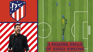 3 Passing Drills of Diego Simeone (Professional football drills)