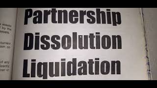 partnership  dissolution  liquidation