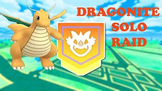 SOLO DRAGONITE Raid in Pokemon GO ! Trainer Ari