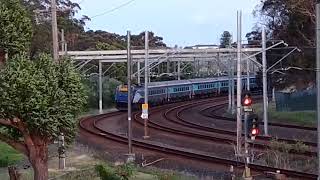 NSW TrainLink XPT curves past Bardwell Park on the T8 Airport Up express line