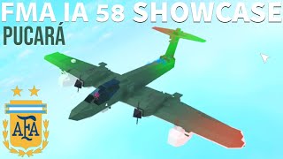 FMA IA 58 Pucará Showcase // Roblox Plane Crazy