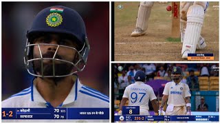 Virat Kohli Wicket Today Match | Virat Kohli Emotional After Out 70 Against Nz | Kohli Batting Today