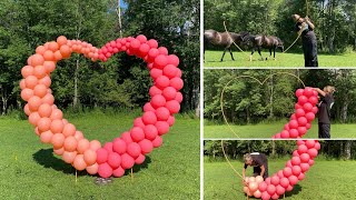 How To Make Heart Balloon Arch