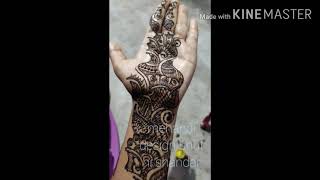 Simple and easy design mehandi  for girls👌👌👌आसानी से मेहंदी लगाना सीखें||