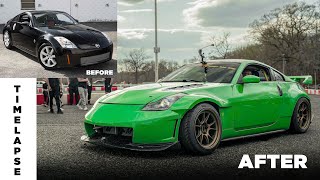 Building a 2007 Nissan 350-Z Drift Car in 6min | TIMELAPSE