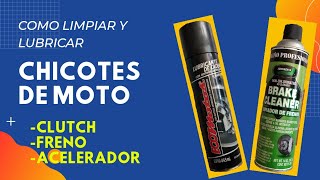 Como lubricar Chicotes de clutch y freno de moto | Ft150