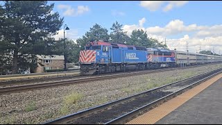 Outbound Metra 122 Arriving in Lisle IL 8/17/24