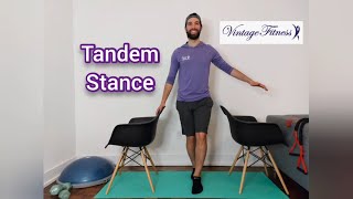 How to do the Tandem Stance exercise for Seniors