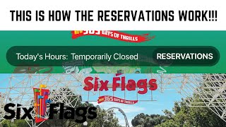 How To Get Into Six Flags During Quarantine! How To Use *NEW* Six Flags Reservation System!