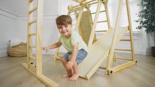 Chestnut - 8-in-1 Jungle Gym for Toddlers by Avenlur