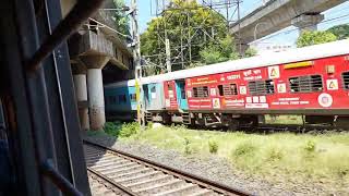 EMU vs Vaigai SF Express | Parallel overtake near Guindy | Indian Railways |