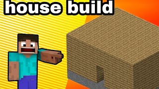 playing Minecraft Survival build a house #1