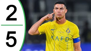 Al Nassr 5 - 2 Al Shabab  l  Highlights  l King's Cup l  Cristiano Ronaldo 🔥 amazing goals