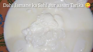 Dahi Jamane ka Sahi aur aasan Tarika😋