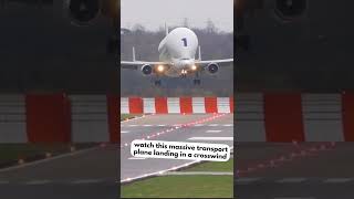 Airbus Beluga Crosswind Landing #Shorts