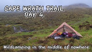 Day 4 CAPE WRATH TRAIL ALONE: Kinloch Hourn and Wildcamping in the Middle of Nowhere