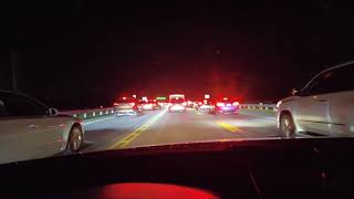 CROSSING OVER THE  CHESAPEAKE  BAY BRIDGE AT NIGHT | DRIVING HOME FROM OCEAN CITY