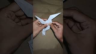 Origami ninja star || How to make a paper || #papercraft #how #origami #viral #ninjastar #shorts