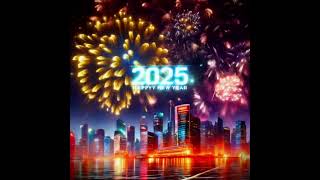 Happy New Year 2025 Celebration Motion Graphics 4k Video | Background Video